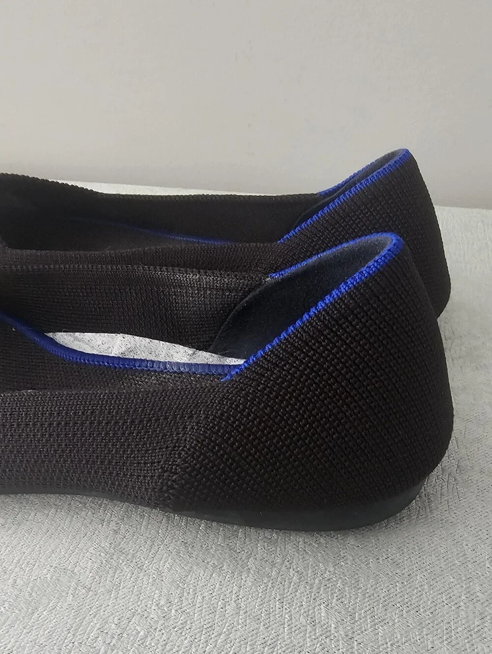 Rothy’s Womens The Point Ballet Flats Shoes Sz 8 Black Slip On Comfort Work
